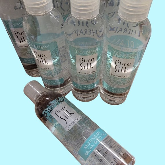 12 Moroccan Argan Body Oil Pure Silk Spa - Picture 2 of 5
